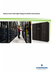 NetSure Series 240V High Voltage DC (HVDC) Total Solution