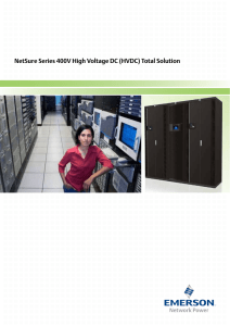 NetSure Series 400V High Voltage DC (HVDC) Total Solution