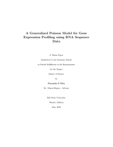 A Generalized Poisson Model for Gene Expression Profiling using RNA Sequence Data