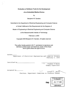 Submitted  to the  Department  of Electrical ... in  Partial  Fulfillment  of the  Requirements ...