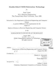 Double-Sided  CMOS  Fabrication  Technology Isaac  Lauer
