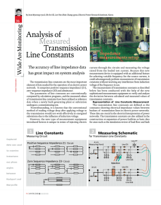 Analysis of  Transmission Line Constants