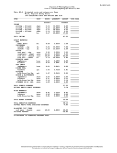 B-1241 (C1&amp;2)  Table 26.A  Estimated costs and returns per Acre