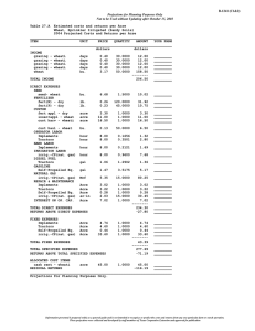 B-1241 (C1&amp;2)  Table 27.A  Estimated costs and returns per Acre