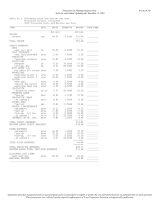 Projections for Planning Purposes Only B-1241 (C10)