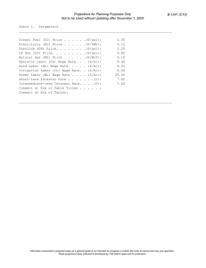 Projections for Planning Purposes Only B-1241 (C10)