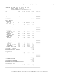 Projections for Planning Purposes Only B-1241 (C10)