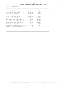 Projections for Planning Purposes Only B-1241 (C10)