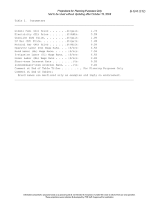 Projections for Planning Purposes Only B-1241 (C12)