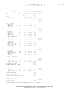 Projections for Planning Purposes Only B-1241 (C12)