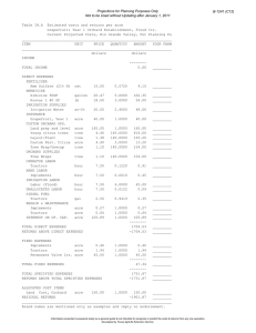 Projections for Planning Purposes Only B-1241 (C12)