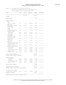 Projections for Planning Purposes Only B-1241 (C2)