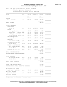 Projections for Planning Purposes Only B-1241 (C2)