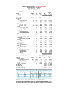 Crop Acres 122 Enterprise REVENUE