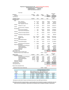 Crop Acres 122 Enterprise REVENUE