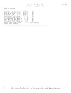 Projections for Planning Purposes Only B-1241 (C04)