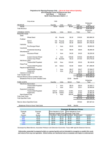 Crop Acres 1160 Enterprise REVENUE