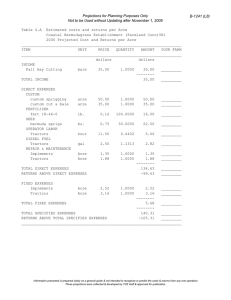 Projections for Planning Purposes Only B-1241 (L8)