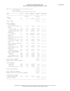 Projections for Planning Purposes Only B-1241 (C8)