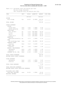 Projections for Planning Purposes Only B-1241 (C8)