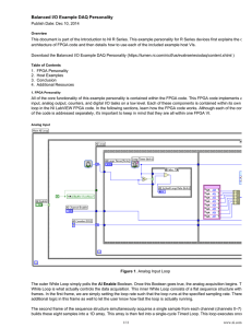 Balanced I/O Example DAQ Personality