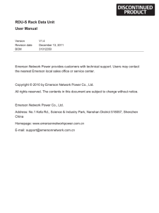 RDU-S Rack Data Unit User Manual