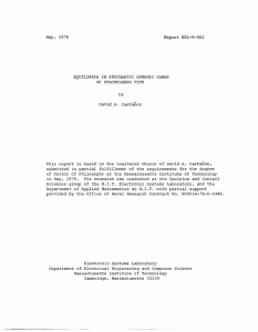 May,  1976 Report ESL-R-662 EQUILIBRIA  IN STOCHASTIC  DYNAMIC GAMES
