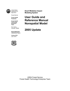 User Guide and Reference Manual Nonspatial Model