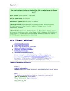 Phytophthora alni alni Page 1 of 14