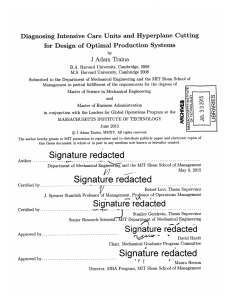 Diagnosing  Intensive  Care Units  and  Hyperplane ... for  Design  of  Optimal  Production ...