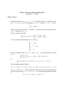 MA1311 (Advanced Calculus) Tutorial sheet 9 [December 2 – 3, 2010]