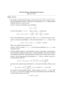 MA1S12 (Timoney) Tutorial/exercise sheet 10 [March 31, 2014] Name: Solutions