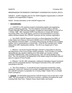 DAAR-FD  9 October 2001 MEMORANDUM FOR RESERVE COMPONENT COORDINATION COUNCIL (RCCC)