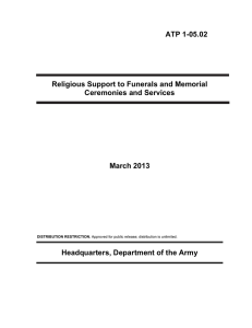 ATP 1-05.02 Religious Support to Funerals and Memorial Ceremonies and Services March 2013