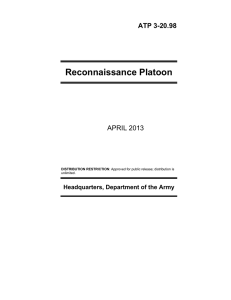 Reconnaissance Platoon ATP 3-20.98 APRIL 2013 Headquarters, Department of the Army