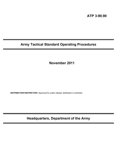 ATP 3-90.90 Army Tactical Standard Operating Procedures November 2011