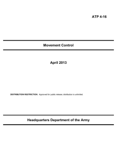 ATP 4-16 Movement Control April 2013 Headquarters Department of the Army