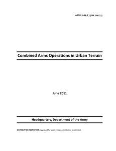 Combined Arms Operations in Urban Terrain  June 2011