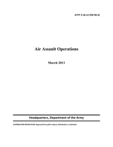 Air Assault Operations  March 2011 Headquarters, Department of the Army