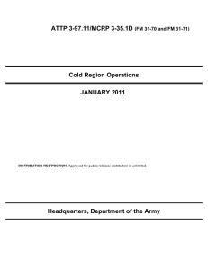 ATTP 3-97.11/MCRP 3-35.1D Cold Region Operations JANUARY 2011