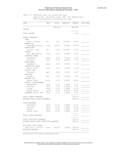 Projections for Planning Purposes Only B-1241 (C1)