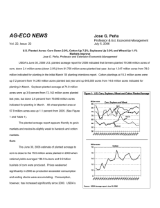 AG-ECO NEWS Jose G. Peña Professor &amp; Ext. Economist-Management