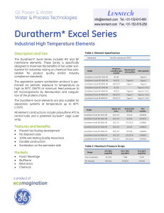 Duratherm* Excel Series Industrial High Temperature Elements