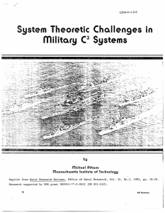 military $ystem  Theoretic  Challenges  in Systems C