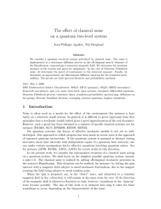 The effect of classical noise on a quantum two-level system