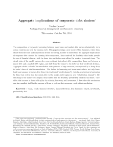 Aggregate implications of corporate debt choices ∗ Nicolas Crouzet