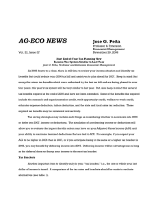 AG-ECO NEWS Jose G. Peña  Professor &amp; Extension
