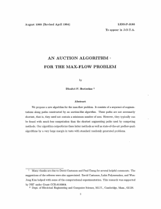 AN  AUCTION  ALGORITHM  1