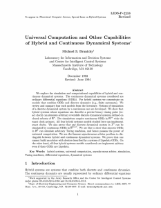 Universal  Computation  and  Other Capabilities