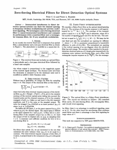 Zero-forcing  Electrical  Filters  for  Direct ...